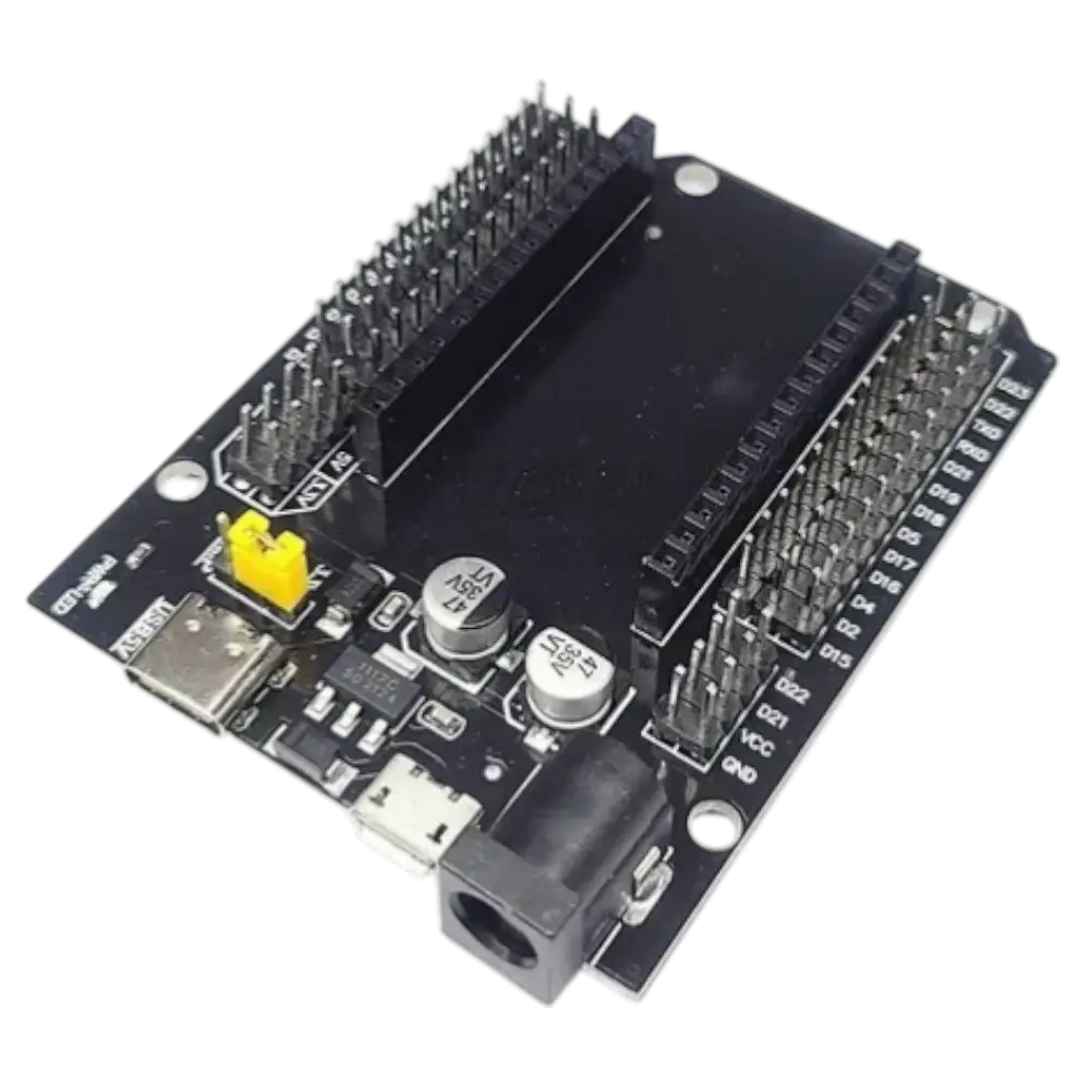 Shield Para Esp32 30 Pines Alimentación Microusb 5v Usb C 5v ó Jack Dc 6.5-16v