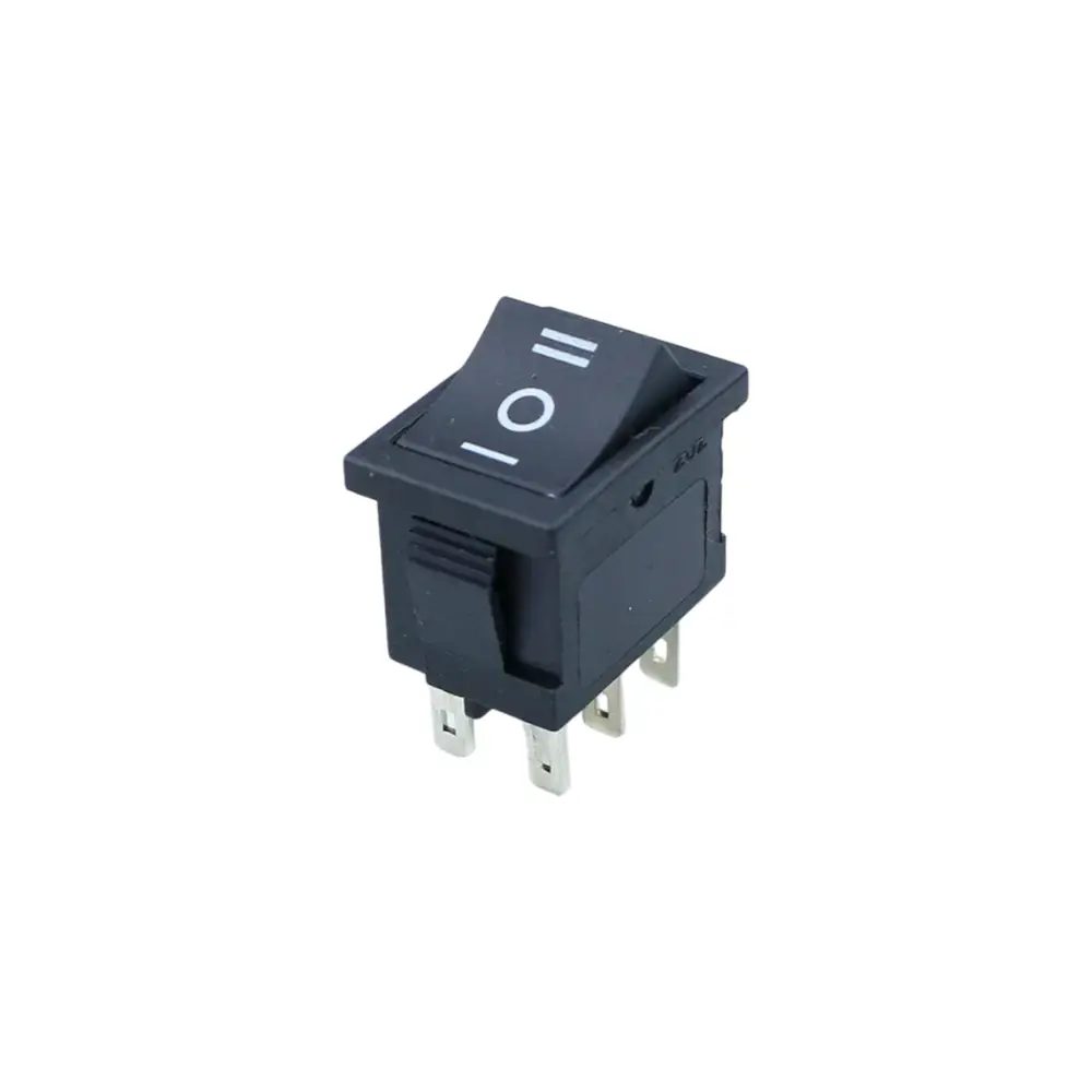 Mini Switch Doble Posicion 6 Pines 6a/250vac On Off On 21x15mm Kcd1