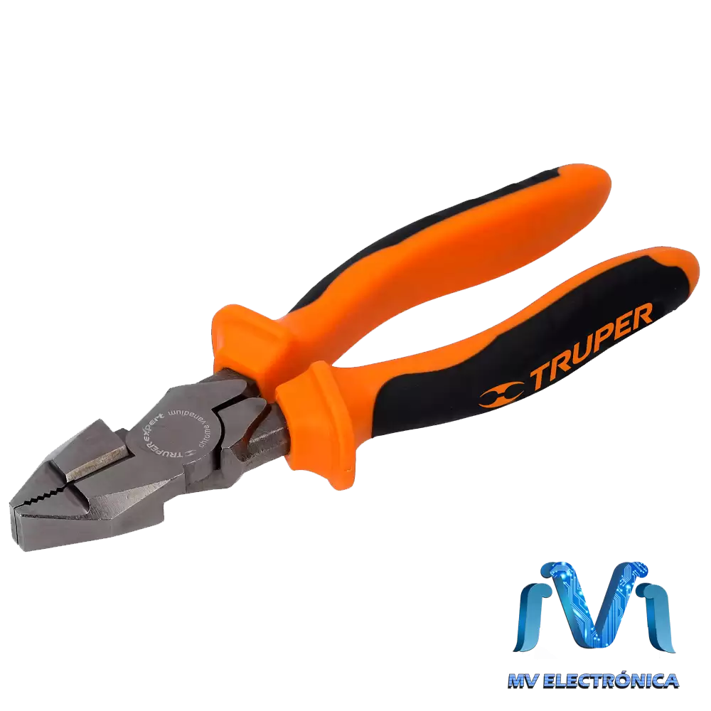 Pinzas de electricista profesionales 7 pulgadas cabeza cuadrada Comfort Grip Truper