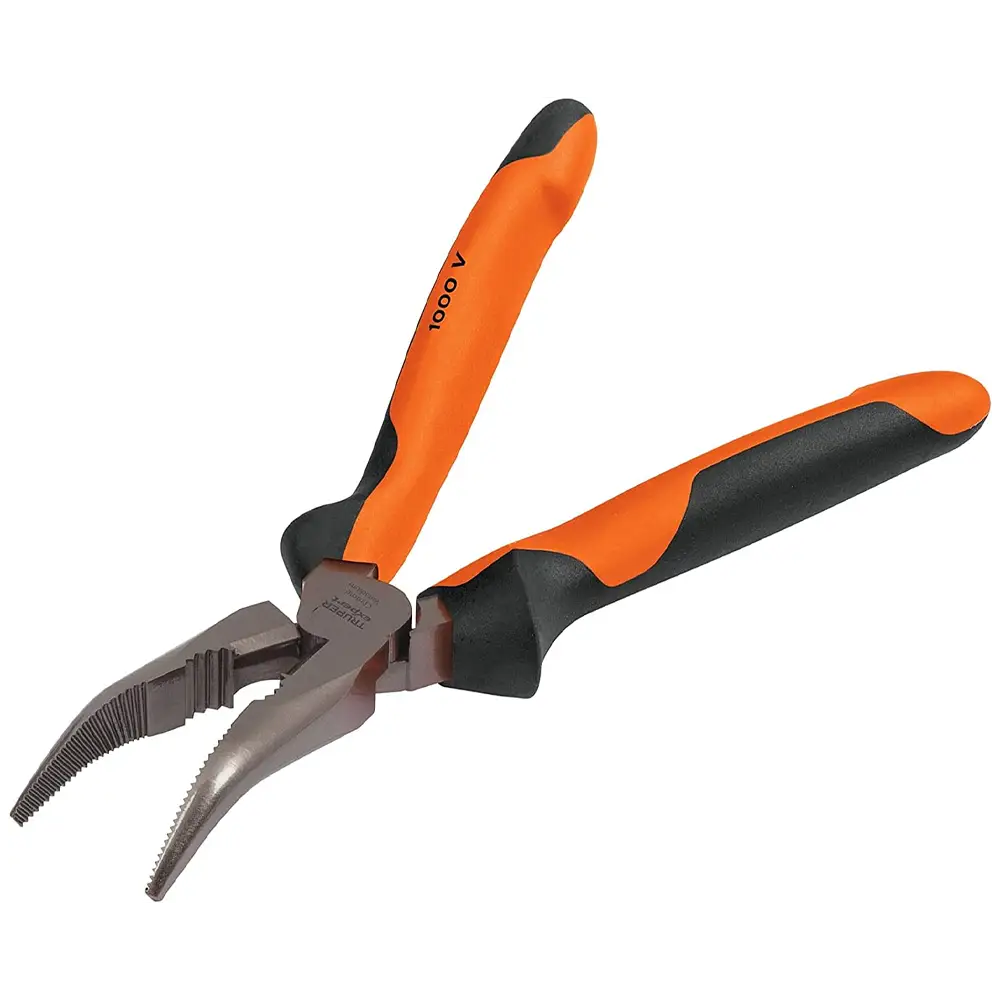 Pinza punta curva 6 pulgadas mango Confory Grip Truper