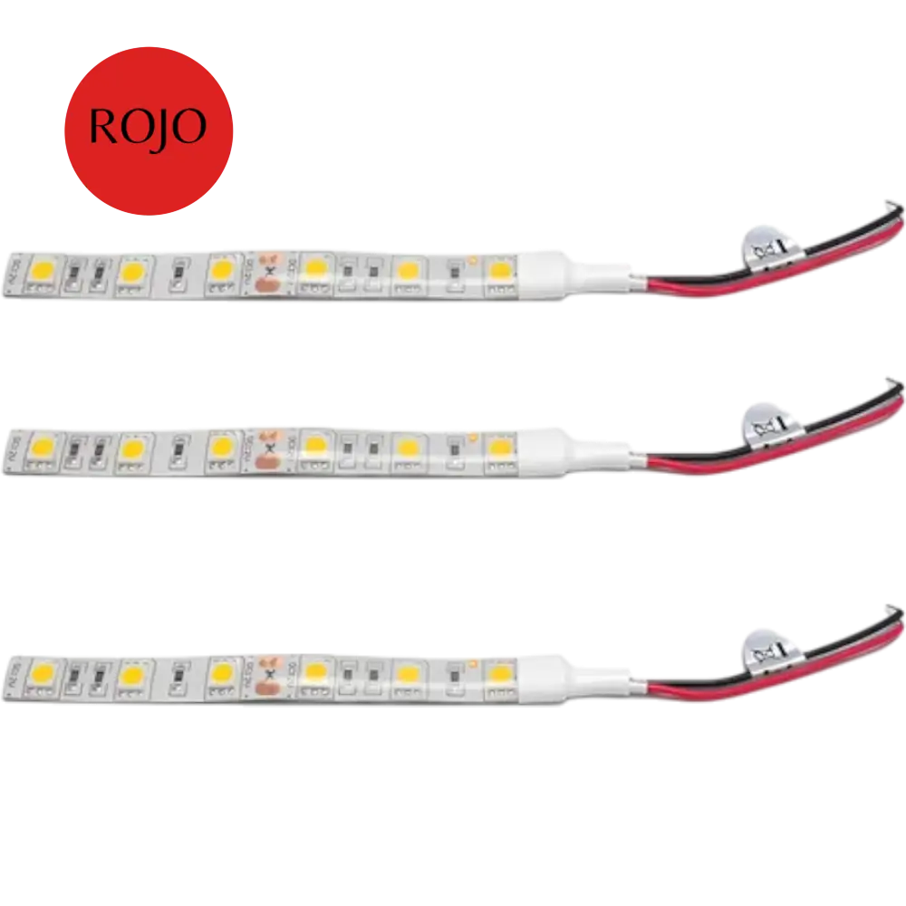 Tira Led Rojo 5050 1 Metro 12v Exterior 60 Led Por Metro