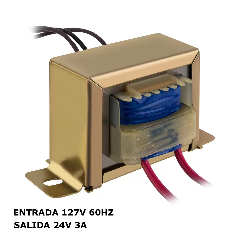 Transformador De 127Vca De Entrada, A 24V Y 3 Amperes De Salida, Con Derivación Central Steren