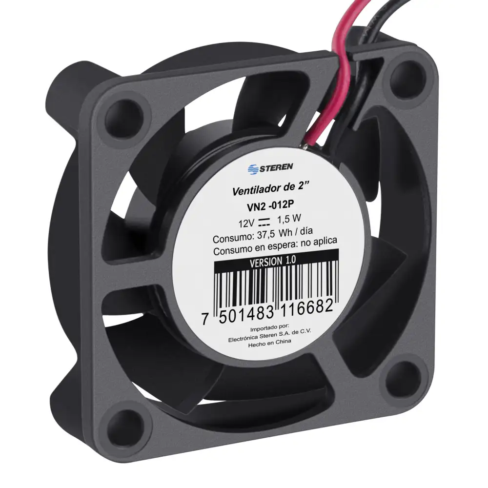 Ventilador Steren De 2" De 4x4cm De 12vcc